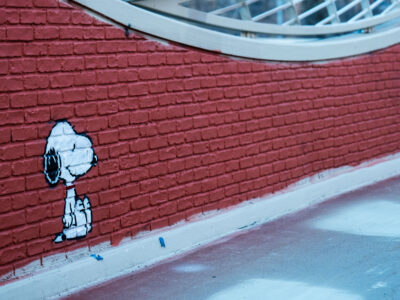 Snoopy Graffiti on Loring Bike Bridge, Minneapolis