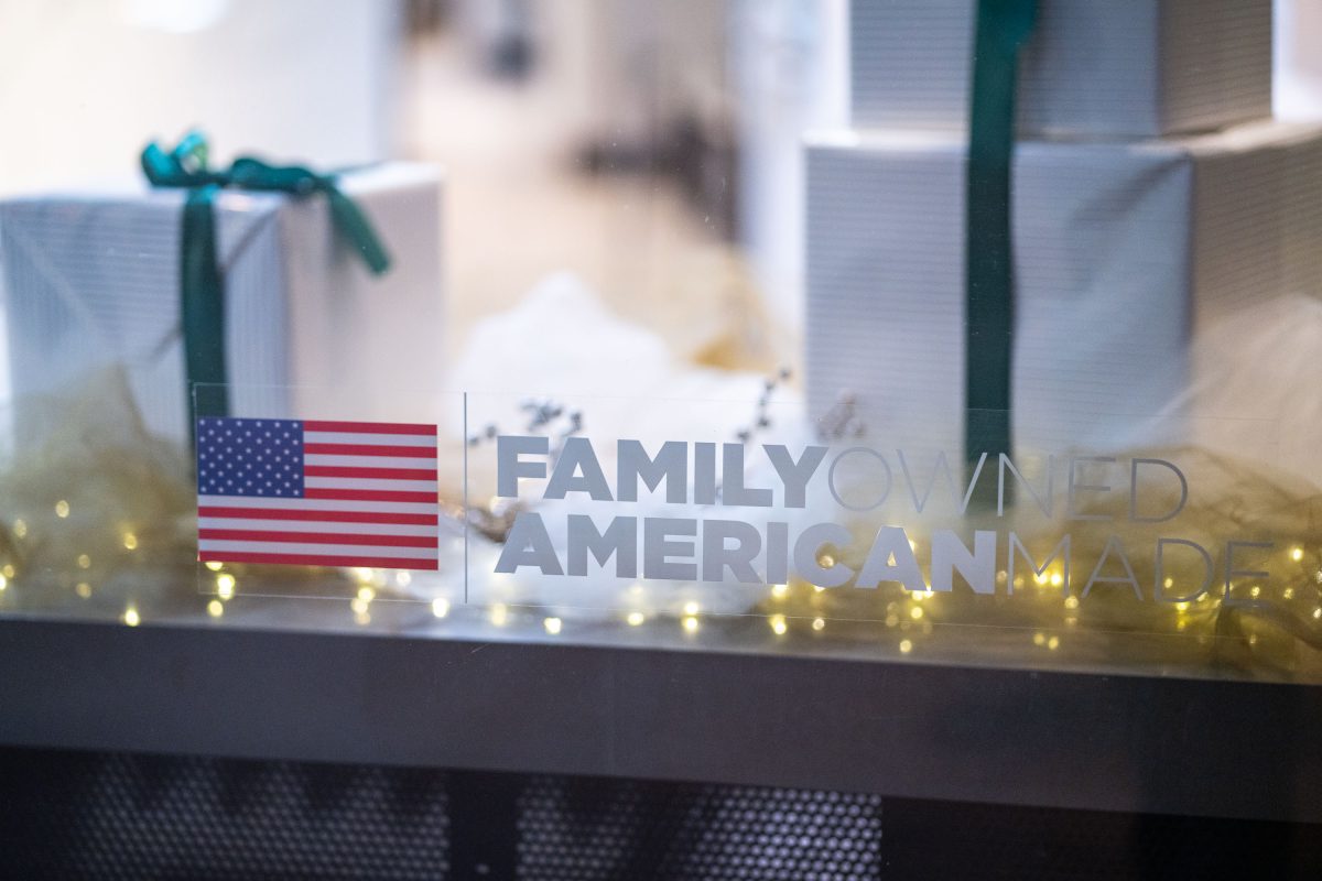 Cambria Store Window Decal, Downtown Minneapolis
