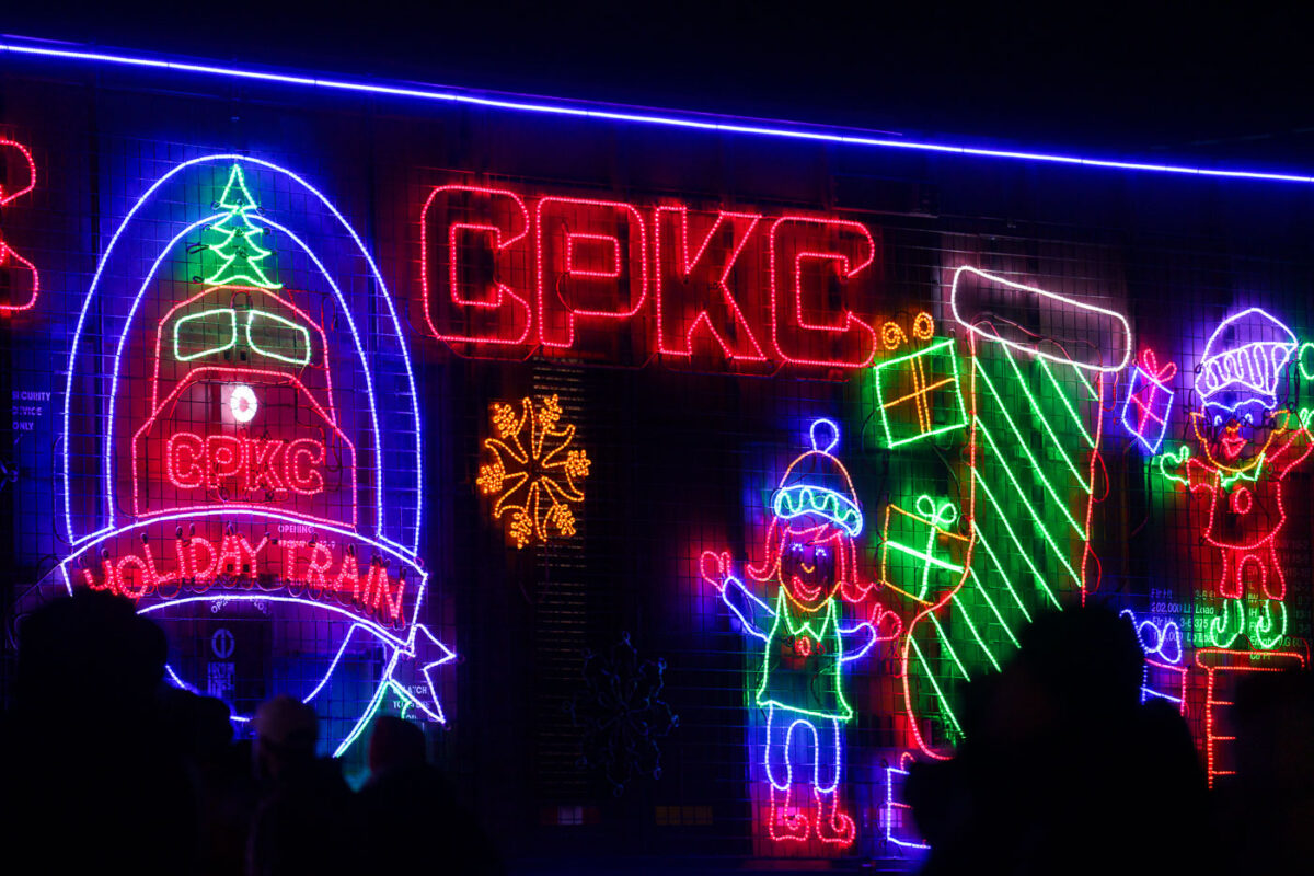 CPKC Holiday Train Lights