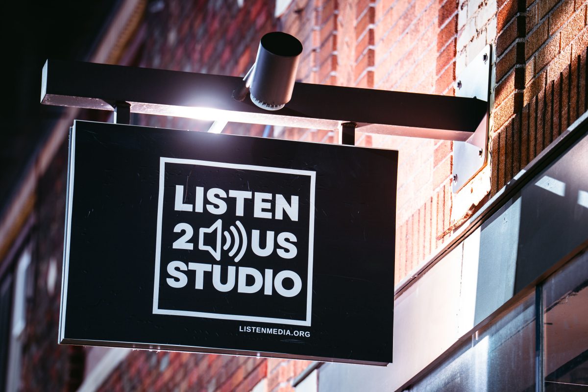 Listen 2 Us Studio Sign, George Floyd Square, Minneapolis