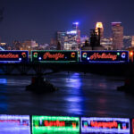 Canadian Pacific Kansas City Holiday Train in Minneapolis on December 11, 2023. The rail company says they’ve raised more than .5 million dollars and 5 million pounds of food for local food banks since the tradition began 25 years ago.