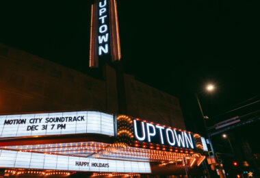 Recently re-opened Uptown Theater in Uptown Minneapolis. At the corner of Lagoon and Hennepin avenue.