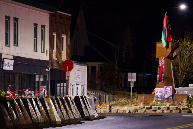 George Floyd Square at night December 2023 3 George Floyd Square in Minneapolis on a calm December 2023 evening.