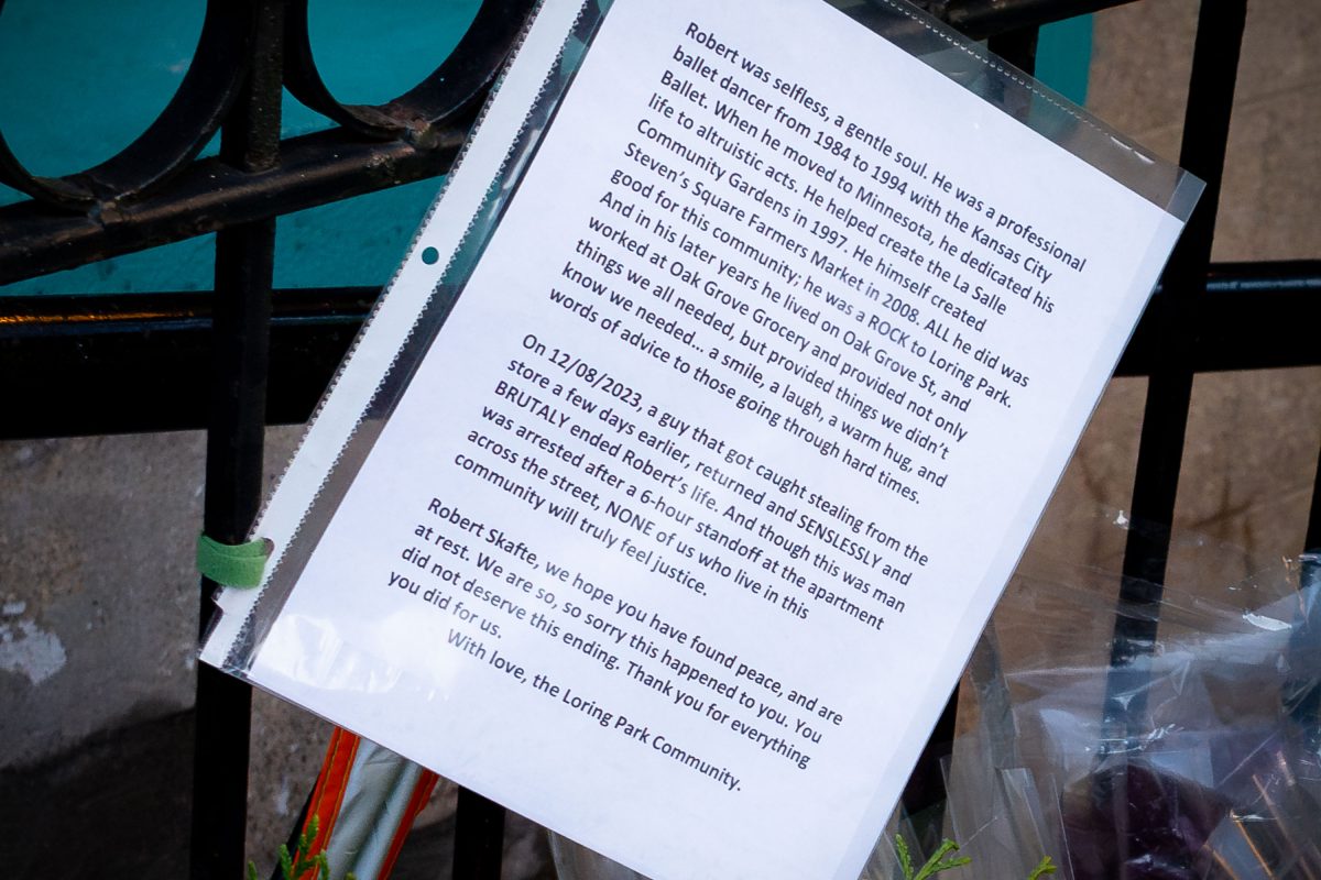 Robert Skafte Memorial Letter, Loring Park