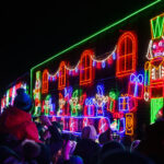 Canadian Pacific Kansas City Holiday Train in St. Louis Park, Minnesota on December 11, 2023. The rail company says they’ve raised more than .5 million dollars and 5 million pounds of food for local food banks since the tradition began 25 years ago.