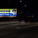 An Epoch Times billboard on Central Avenue in Northeast Minneapolis.