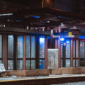 The Prospect Park light rail train station in Minneapolis.