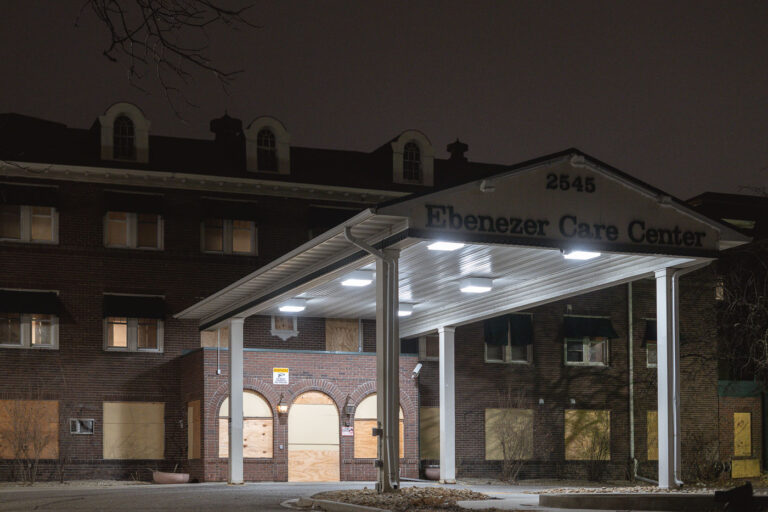 Shuttered Ebenezer Care Center 3 The boarded up Ebenezer Care Center in South Minneapolis.