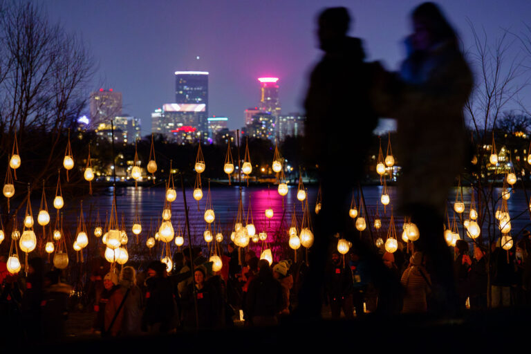 Luminary Loppet, Minneapolis 2024 3 The warm weather didn't stop this years Luminary Loppet around Lake of the Isles, but it was moved off the ice. Always a really great event! (Minneapolis, February 2024)