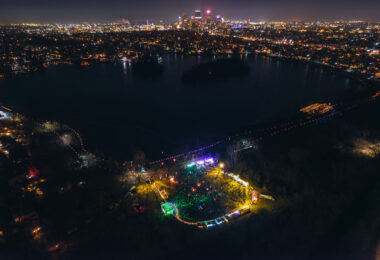 The warm weather didn't stop this years Luminary Loppet around Lake of the Isles, but it was moved off the ice. Always a really great event! (Minneapolis, February 2024)