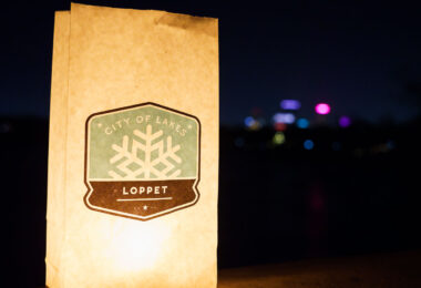 The warm weather didn't stop this years Luminary Loppet around Lake of the Isles, but it was moved off the ice. Always a really great event! (Minneapolis, February 2024)