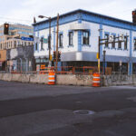 Construction on Hennepin Avenue at Lake Street in Uptown Minneapolis.