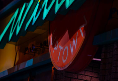 The William's Pub sign on Hennepin Avenue. The long time bar closed in 2022 and has sat vacant ever since.