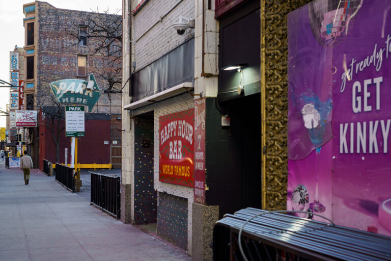 Gay 90s club in downtown Minneapolis 4 Outside the Gay 90's nightclub in downtown Minneapolis.