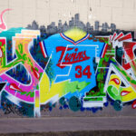 Kirby Puckett graffiti on Emerson Avenue South in Minneapolis. March 2024.