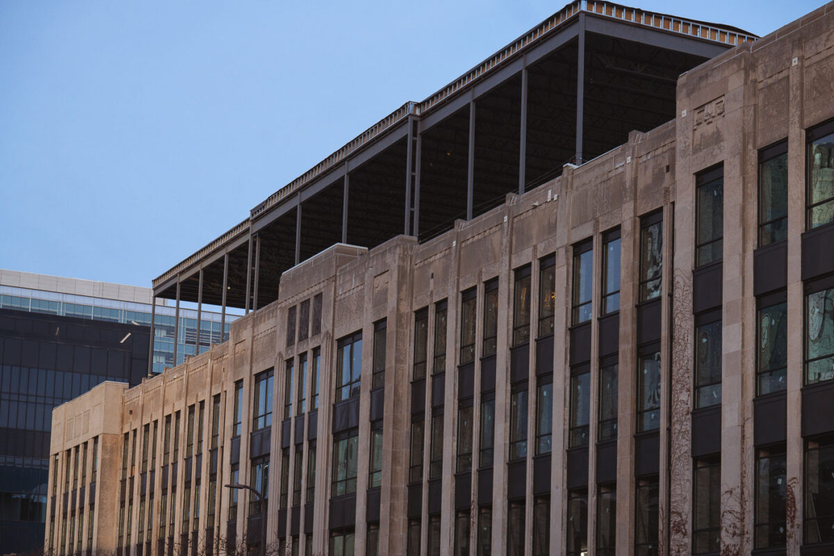 Century Plaza, which is being renovated into a new Minneapolis police 1st precinct station.