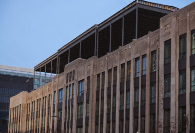 Century Plaza, which is being renovated into a new Minneapolis police 1st precinct station.