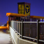 The new Bassett Creek Valley Station connection to Van White Memorial Boulevard looking nice as it nears completion. Only a few more years before you'll be able to catch a train here... (Minneapolis, March 2024)