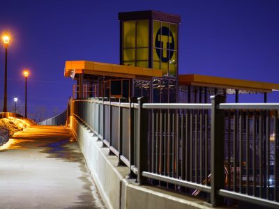 Bassett Creek Valley LRT Station nears completion in Minneapolis