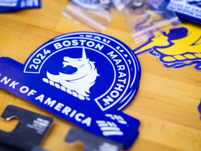 2024 Boston Marathon stickers, Boston expo