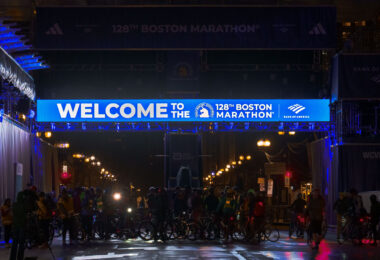 Tonight I learned there’s an unsanctioned “Midnight Marathon” bike ride each year the night before the Boston Marathon. Thousands of bikers ride the mostly empty streets and today was the 16th year.