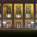 Coffman Union at the University of Minnesota in Minneapolis after local/state police ordered the mostly student protesters to vacate the lawn after arresting 9 the day prior. The protesters continue to demand that the university divest in companies working with Israel’s military.