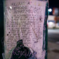 A flyer referencing overdoses found on a Lake Street pole in South Minneapolis.