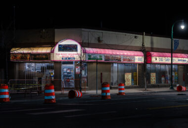 Visible windows for the first time in forever at Lake Street Market on Pillsbury/Lake St in Minneapolis. Initially with RIP BIG FLOYD boards and then DAUNTE WRIGHT since 2021 until they recently came down. Wright was shot and killed by officer Kim Potter 3 years ago this month.