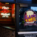 Outside of Last Call bar in Downtown Minneapolis.
