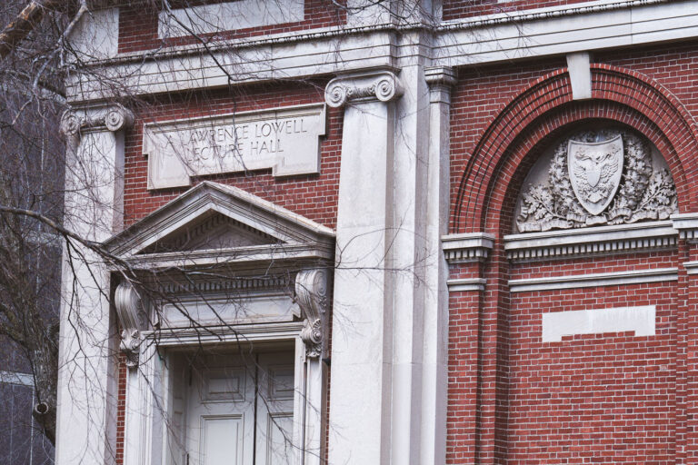 Lawrence Lowell Lecture Hall, Harvard University 4 The Lawrence Lowell Lecture Hall, located at Harvard University in Cambridge, Massachusetts, showcases the classic Georgian Revival style that defines much of the campus’s early 20th-century architecture. Its symmetrical red-brick façade is framed by limestone pilasters and ornamented with carved details, including an arched relief of the Harvard shield and eagle motif. Constructed in 1902 and named after former university president A. Lawrence Lowell, the hall remains an active academic venue for lectures, conferences, and student gatherings, standing as a symbol of the university’s architectural continuity and scholarly tradition.