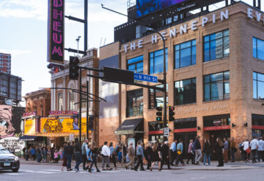 Lion King draws crowds in downtown Minneapolis.