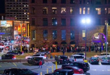 Large lines downtown at nightclubs after Fall Out Boy at the Target Center and Chris Stapleton at US Bank Stadium. The Pourhouse on S 5th St pictured.
