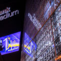 US Bank Stadium in downtown Minneapolis after the Minnesota Vikings draft Michigan Quarterback J.J. McCarthy at the 10th overall pick.