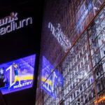 US Bank Stadium in downtown Minneapolis after the Minnesota Vikings draft Michigan Quarterback J.J. McCarthy at the 10th overall pick.