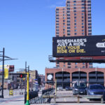 A new billboard on Hennepin Ave in downtown Minneapolis from “Ride Sure”. Per it’s website, the campaign by the owner of Blue & White Taxi wants to debunk what it says are myths that rideshare is a better alternative to taxis.