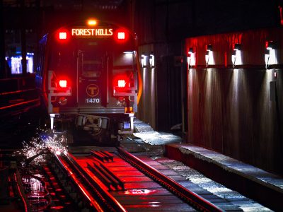 Forest Hills Station MBTA Orange Line Train 1470