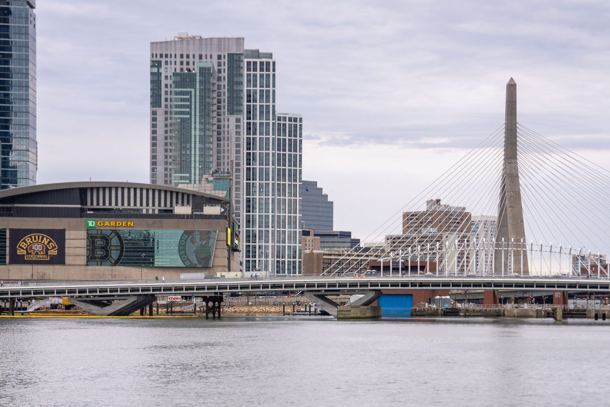 TD Garden and Zakim Bridge, Boston