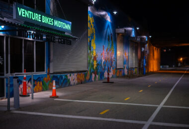 Venture Bike Shop on the Midtown Greenway. The bike shop replaces a previous bike shop that closed a couple years ago.