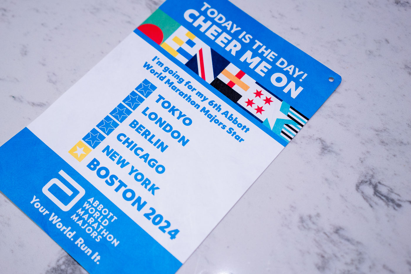 World Marathon Majors 2024 Six Star Bib