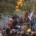 The annual MayDay Parade in South Minneapolis with the Southside Battletrain. The parade went down Bloomington Ave and then turned onto 34th to Powderhorn Park.
