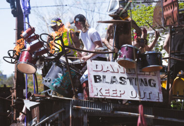 The annual MayDay Parade in South Minneapolis with the Southside Battletrain. The parade went down Bloomington Ave and then turned onto 34th to Powderhorn Park.
