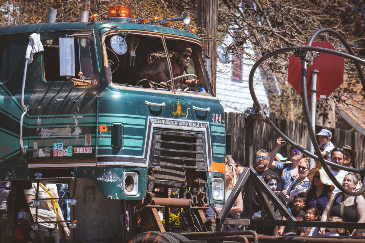 The annual MayDay Parade in South Minneapolis with the Southside Battletrain. The parade went down Bloomington Ave and then turned onto 34th to Powderhorn Park.
