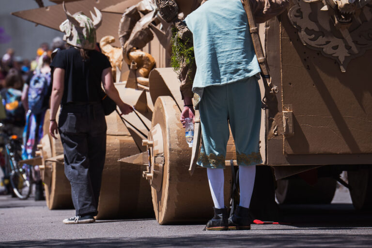 MayDay Parade, South Minneapolis 2024 2 The annual MayDay Parade in South Minneapolis with the Southside Battletrain. The parade went down Bloomington Ave and then turned onto 34th to Powderhorn Park.