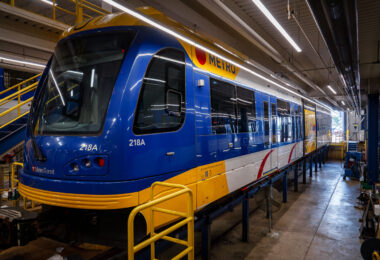 Metro Transit’s Light Rail Support Facility on Franklin Avenue in South Minneapolis. The facility is home the staff and equipment for the Green Line.
