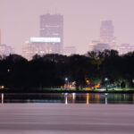 Wildfire smoke in Minneapolis in May 2024 1 After a couple nights of visible northern lights in Minneapolis, Canadian wildfire smoke moves in to cloud the sky.