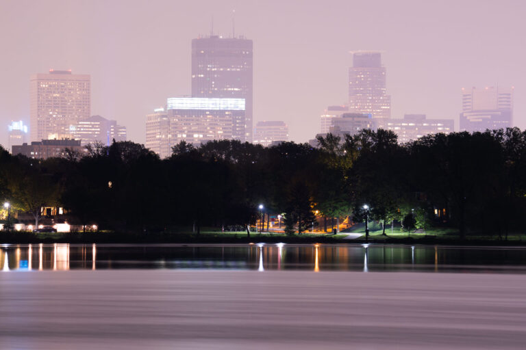 Wildfire smoke in Minneapolis in May 2024 3 After a couple nights of visible northern lights in Minneapolis, Canadian wildfire smoke moves in to cloud the sky.