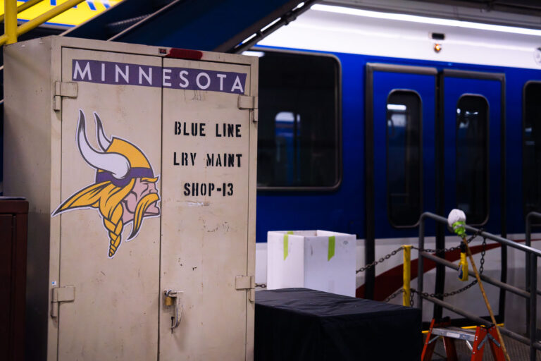 Metro Transit and Minnesota Vikings 2 Metro Transit’s Light Rail Support Facility on Franklin Avenue in South Minneapolis. The facility is home the staff and equipment for the Green Line.