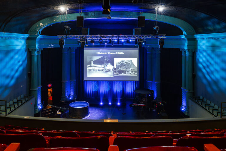 The Music Box Theatre in Minneapolis 1 Music Box Theatre on Nicollet Ave in Minneapolis. Built in the 1920s the theatre was recently purchased by Miracle City church.