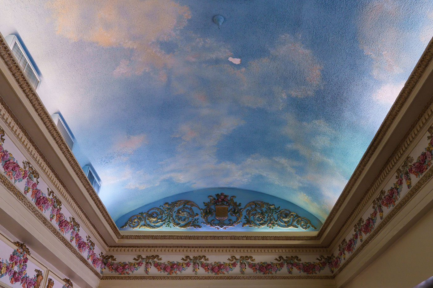 Painting inside music box theatre