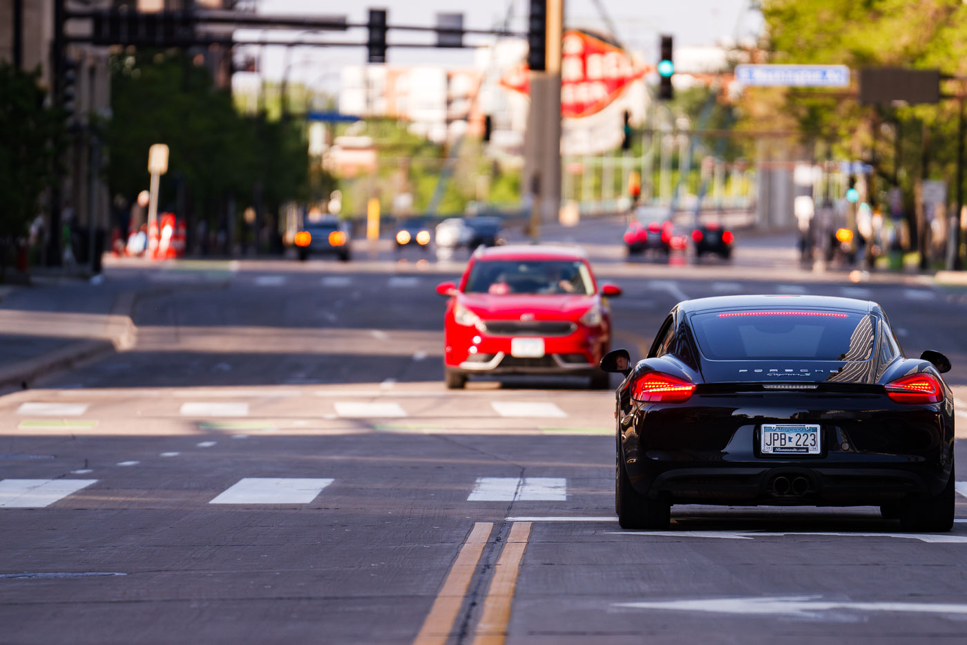 Porsche Cayman in Downtown Minneapolis